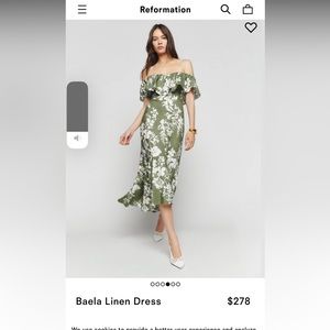 Reformation Baela Linden Dress Size 6